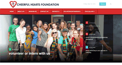 Desktop Screenshot of cheerfulheartsfoundation.org